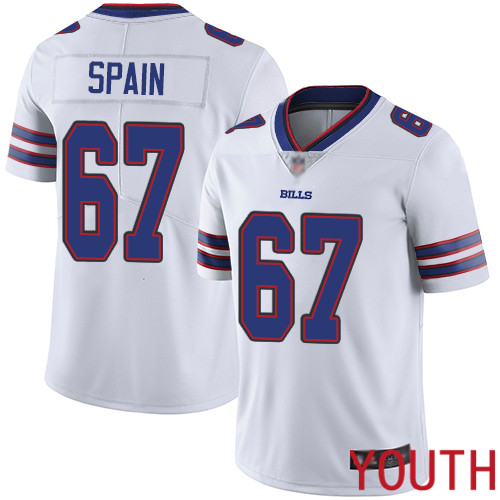 Youth Buffalo Bills #67 Quinton Spain White Vapor Untouchable Limited Player NFL Jersey->buffalo bills->NFL Jersey